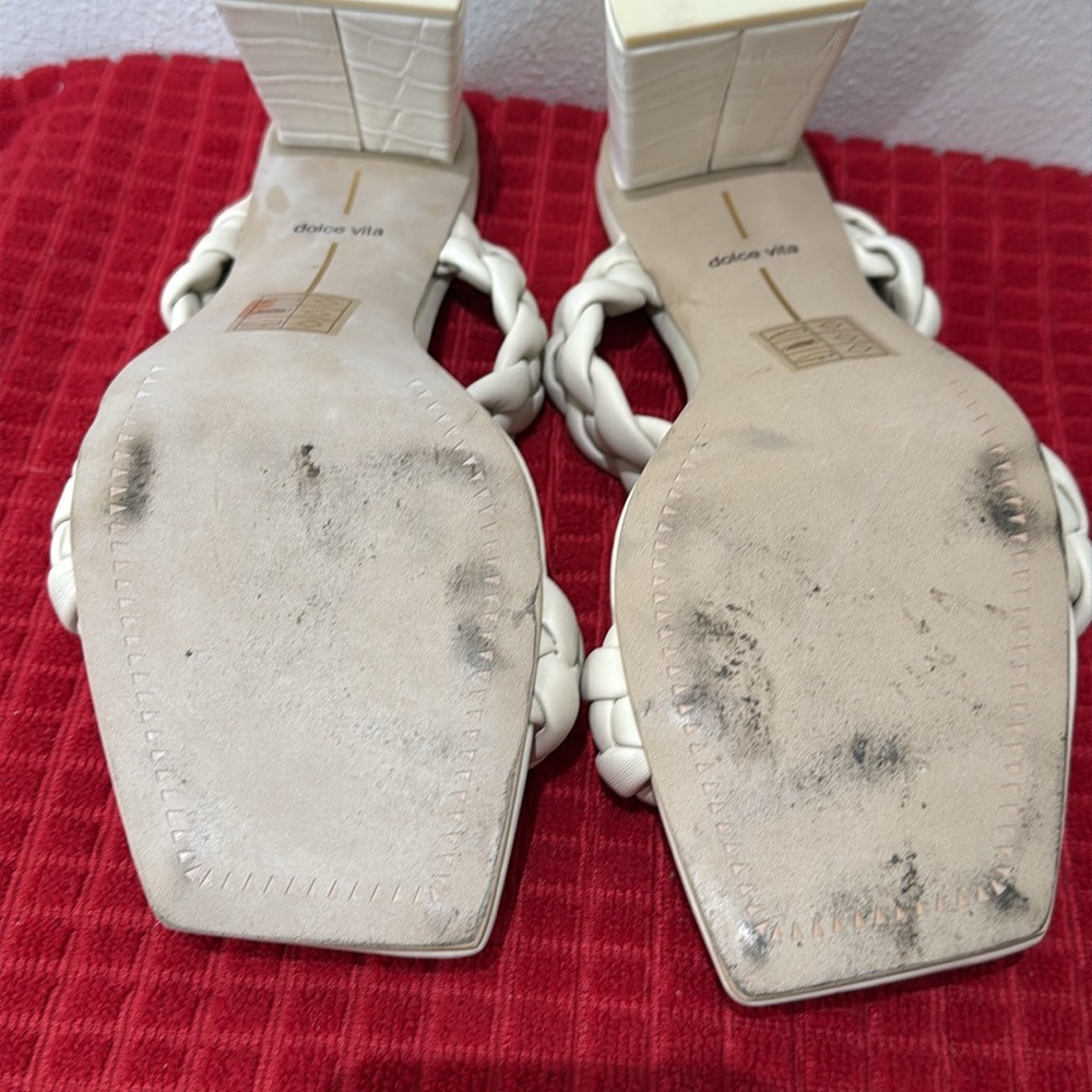 Dolce Vita Ivory Braided Sandals size 9.5 - Picture 6 of 6